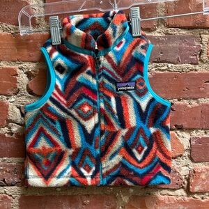 Patagonia Colorful Geometric Fleece Vest